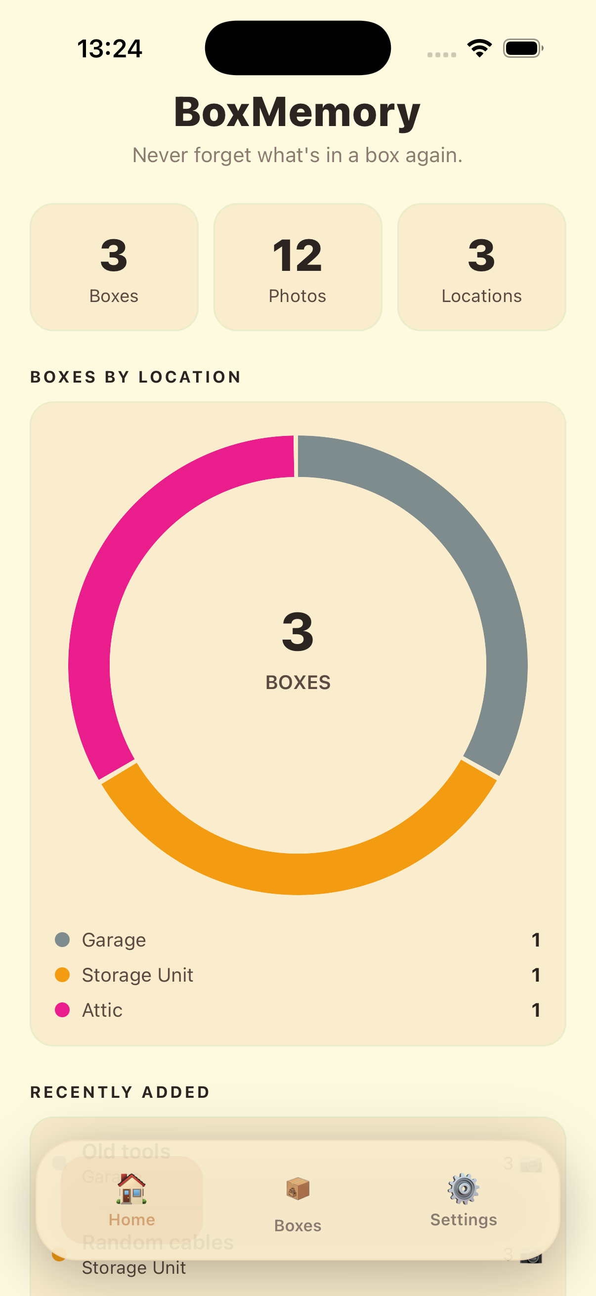 BoxMemory light mode